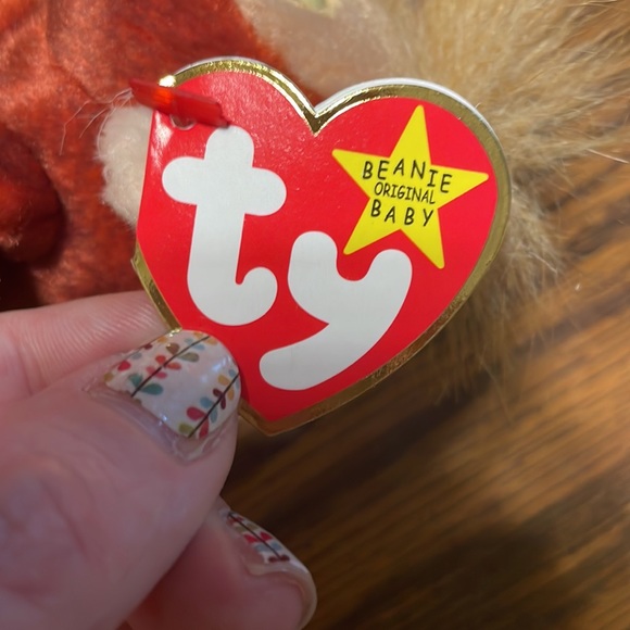 Schwertheart the monkey small ty beanie baby in excellent condition tag perfect - Picture 4 of 5